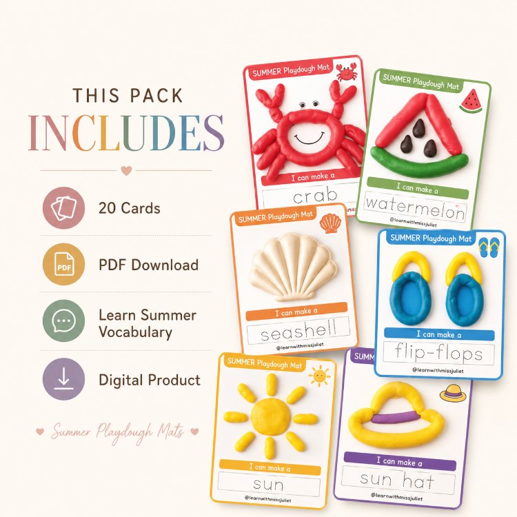 Summer Playdough Mat PDF