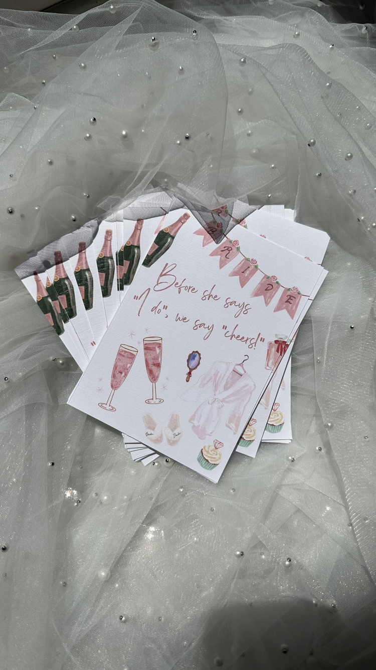 Bride Cheers Card (12 adet)