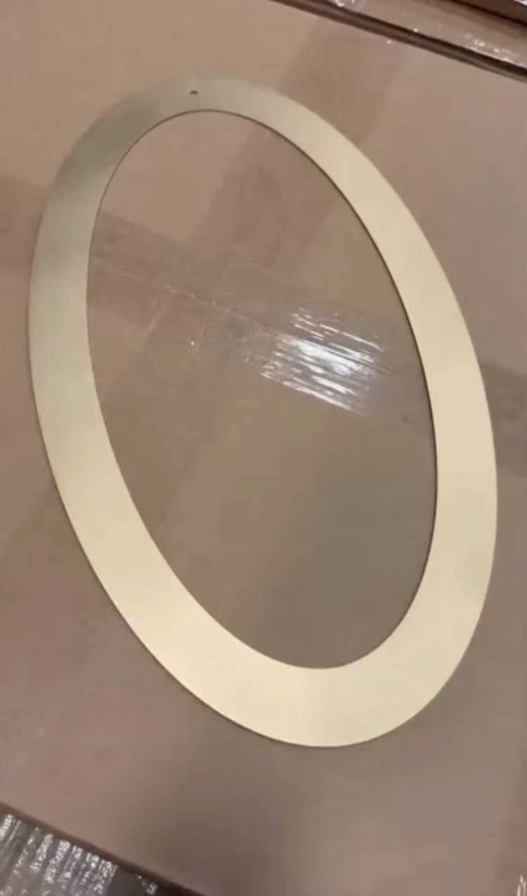 Oval Metal Çerçeve Seti | Dekoratif Duvar Çerçevesi | Mat Gold & Siyah