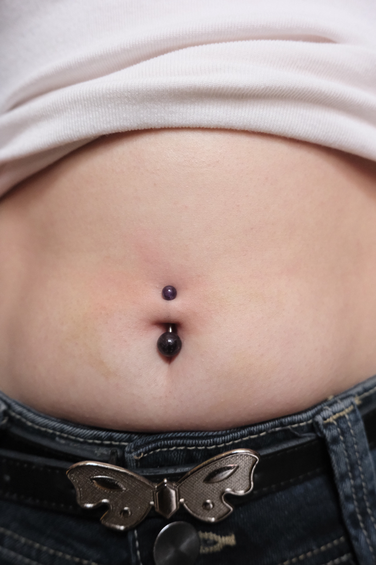 Ametist Navel Piercing - Aley X Kaaida
