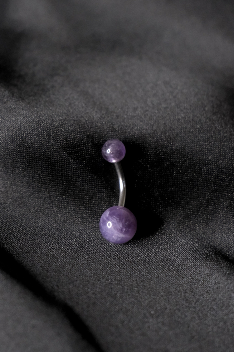 Ametist Navel Piercing - Aley X Kaaida