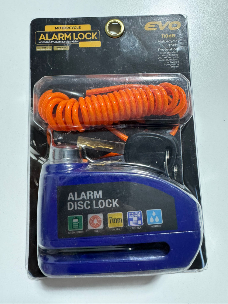 Evo marka Alarmlı Disk Kilit Sistemi