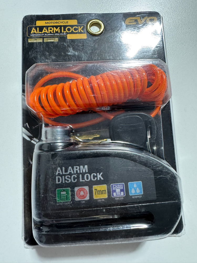 Evo marka Alarmlı Disk Kilit Sistemi