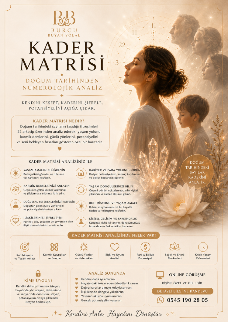DERİN (DETAYLI) ✨ KADER MATRİSİ ANALİZİ