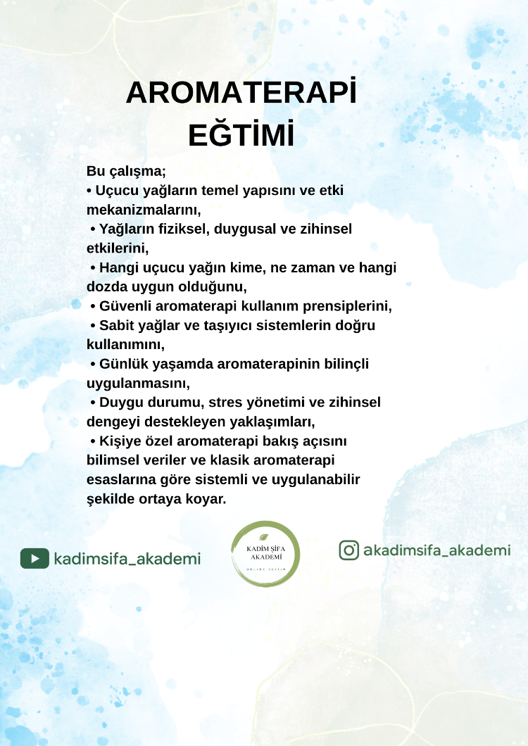 AROMATERAPİ EĞİTİMİ