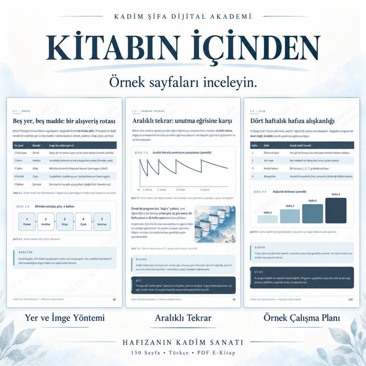 Hafızanın Kadim Sanatı | Hafıza Teknikleri ve Öğrenme Yöntemleri – 150 Sayfa PDF E-Kitap
