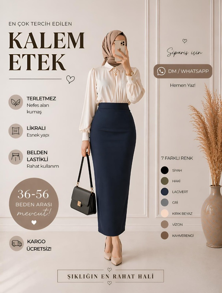 3 ADET KALEM ETEK (7 RENK SEÇENEKLERİ AÇIKLAMA VE KAYDIRMALI GÖRSELLERDE)
