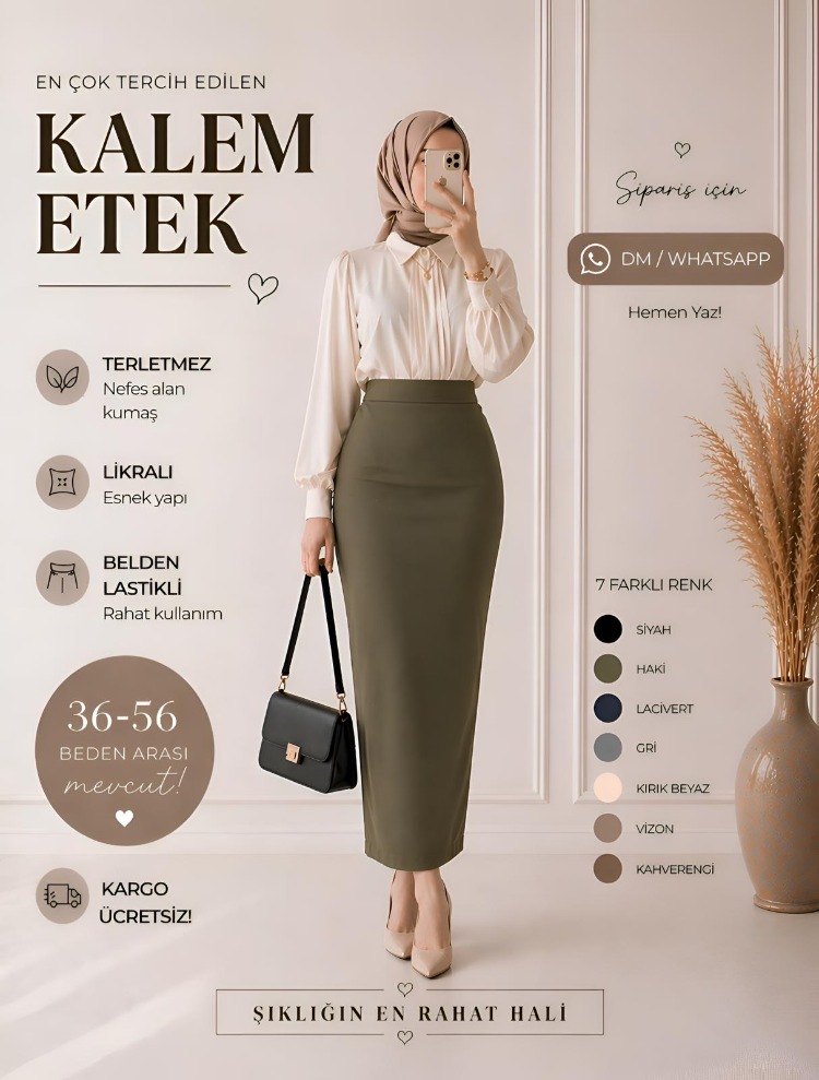2 ADET KALEM ETEK (7 RENK SEÇENEKLERİ AÇIKLAMA VE KAYDIRMALI GÖRSELLERDE)