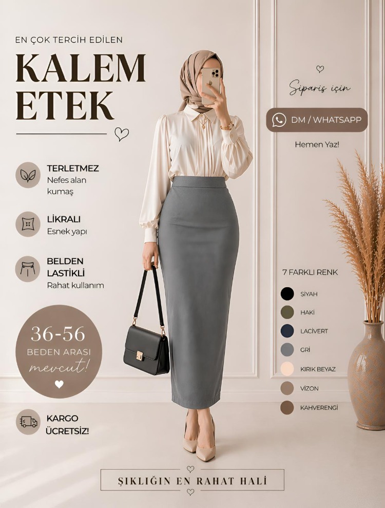 4 ADET KALEM ETEK   (7 RENK SEÇENEKLERİ AÇIKLAMA VE KAYDIRMALI GÖRSELLERDE)