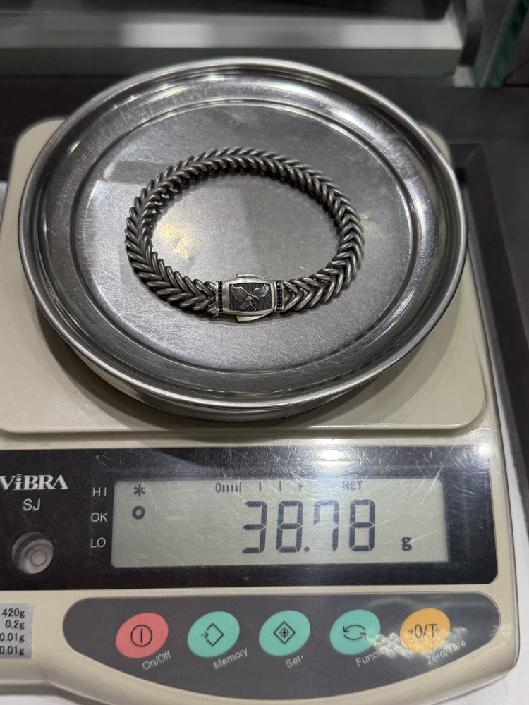 İtalyan balık sırtı Kartal model bileklik 11 mm