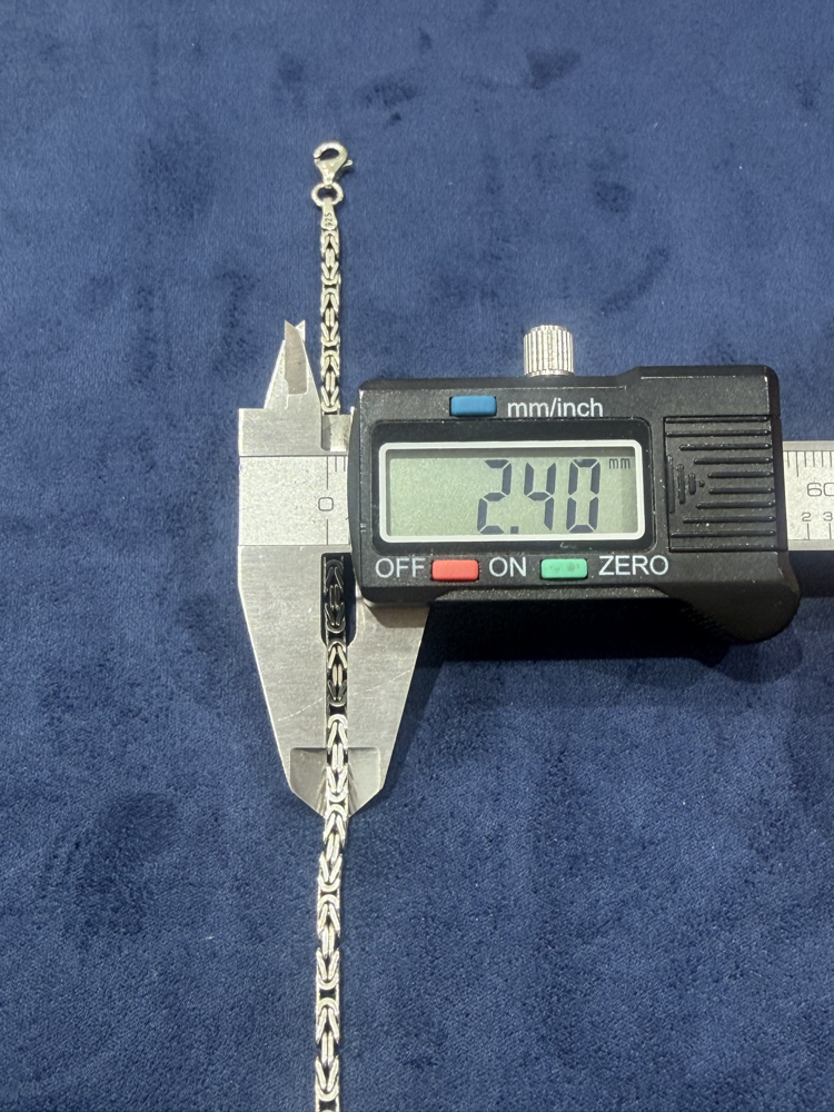 Kare kral bileklik 2,4 mm