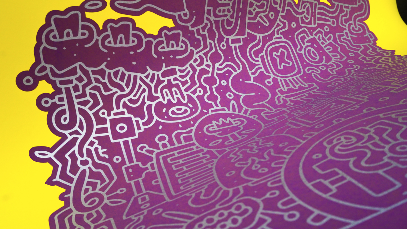 Silkscreen Print Ship, Edition of 21