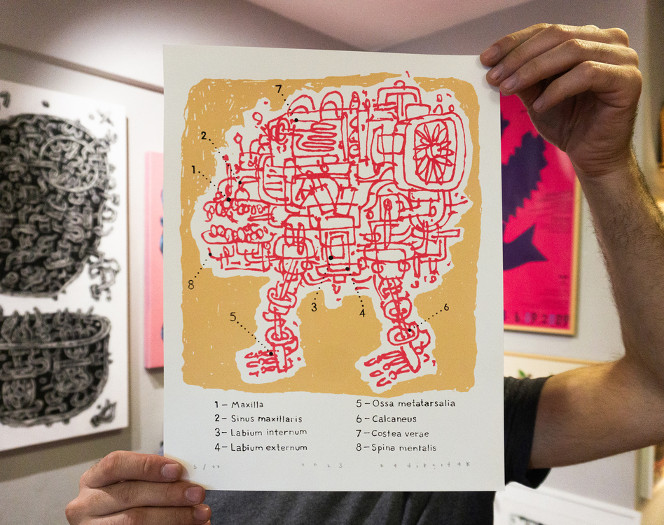 Anatomy of the machine, Silkscreen Print - Edition of 17