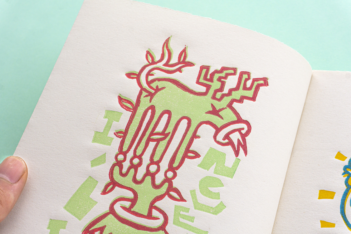 Bitkiler ve İtkiler, Linocut Print Artbook
