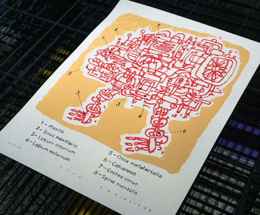 Anatomy of the machine, Silkscreen Print - Edition of 17