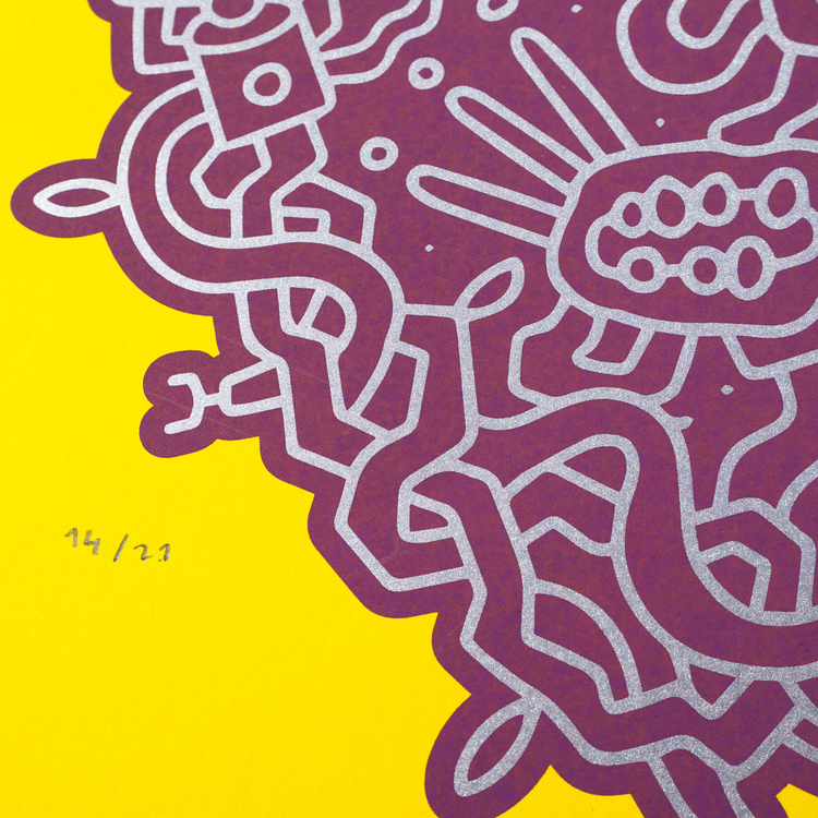 Silkscreen Print Ship, Edition of 21