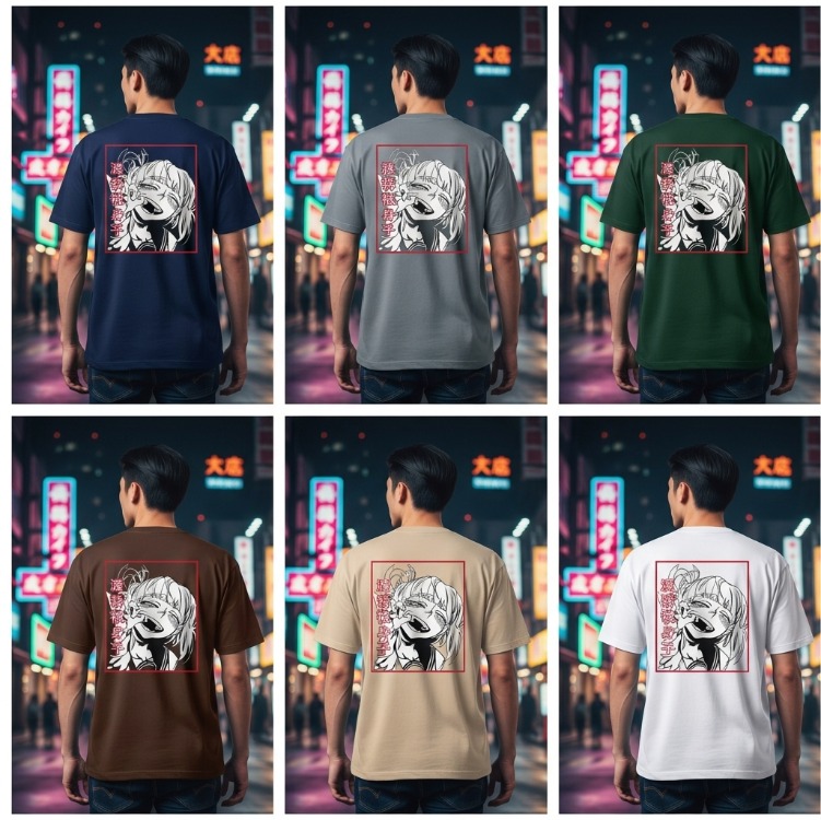 Anime Girl Oversize T-Shirt