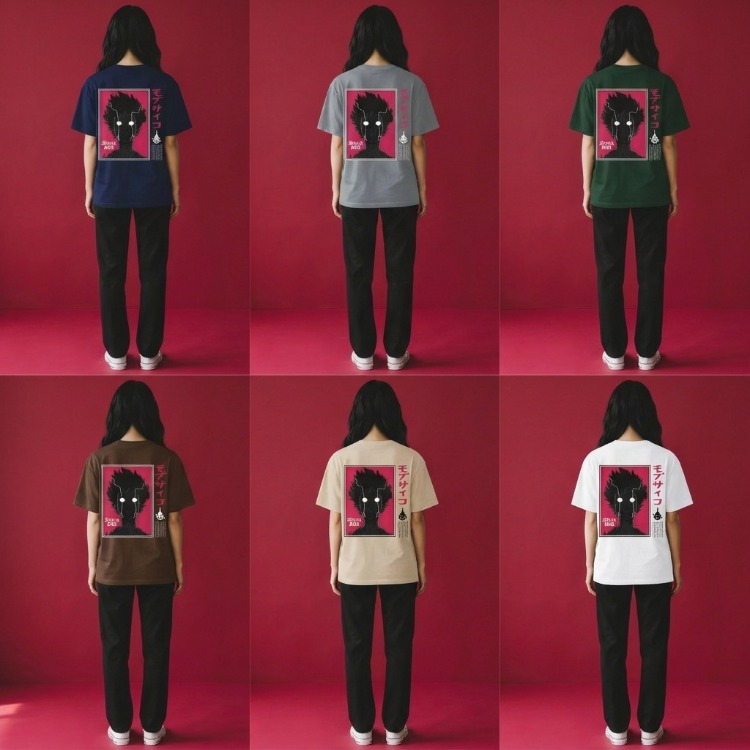 Beyaz Göz Anime Oversize T-Shirt