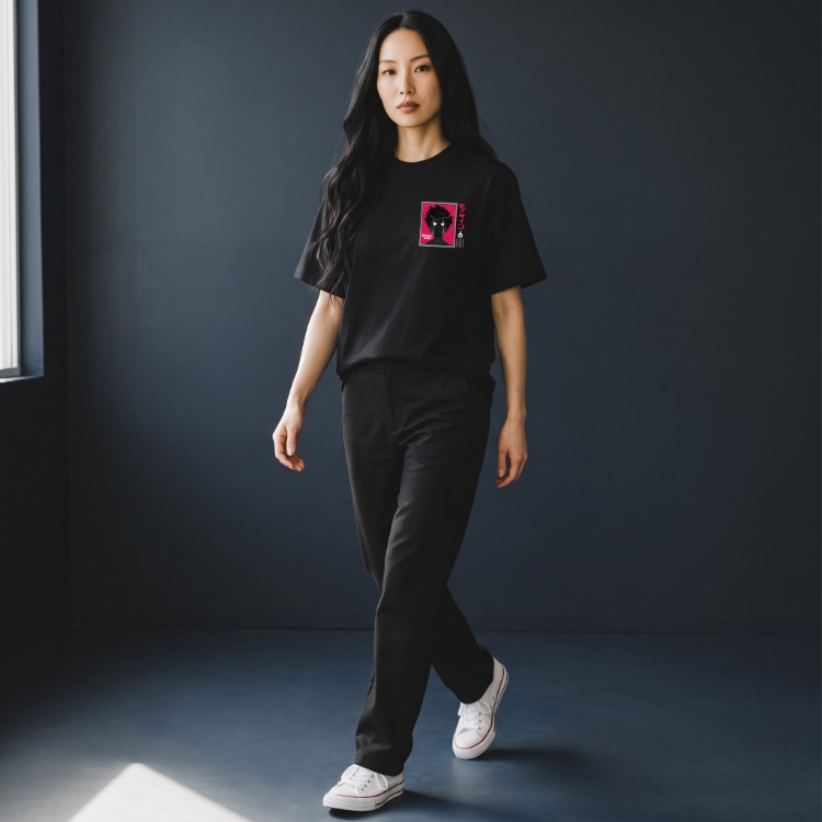 Beyaz Göz Anime Oversize T-Shirt