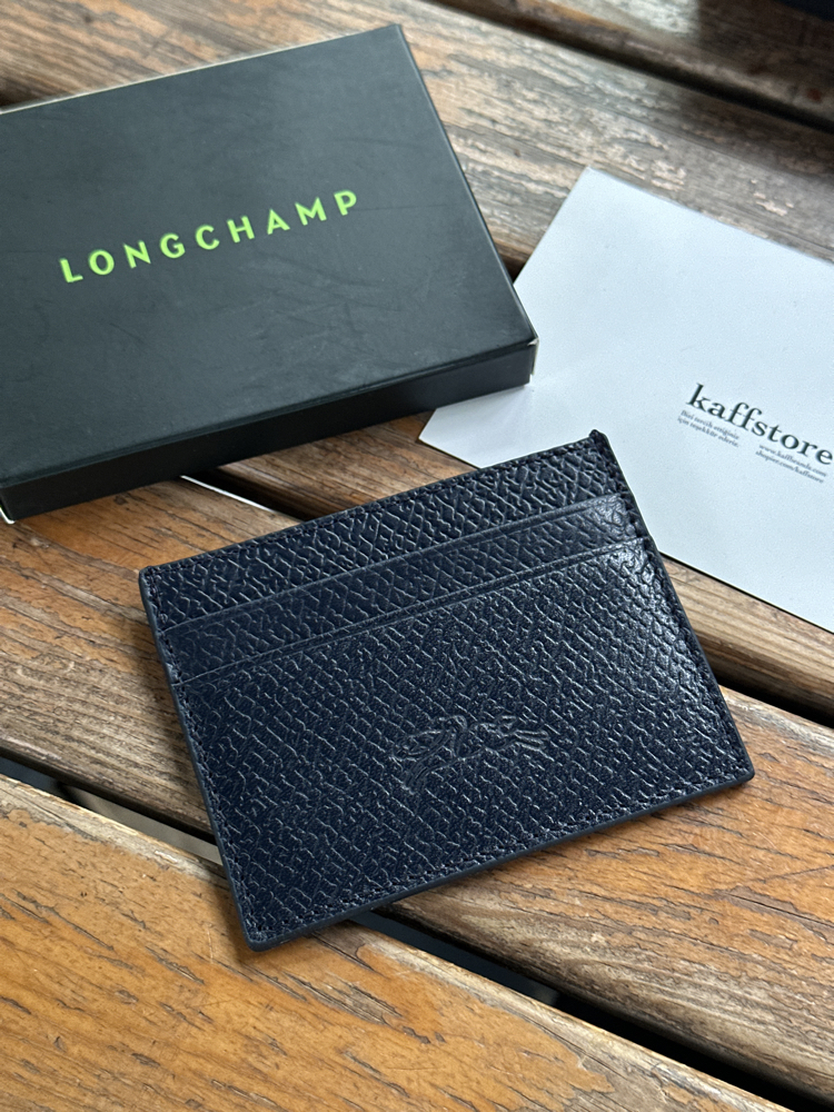 LongChmp. Kartlık Lacivert %100 HAKİKİ DERİ (KUTULU)