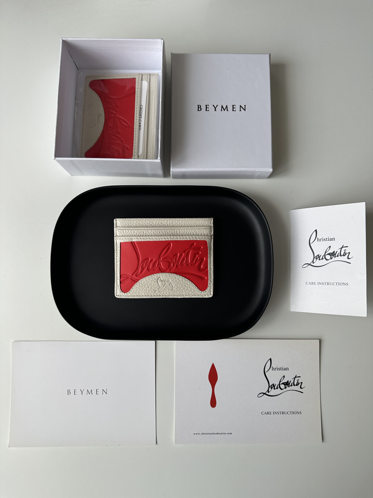 Christian Louboutin Premium Kartlık KREM HAKİKİ DERİ (KUTULU, SERTİFİKALI)