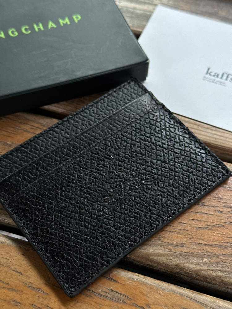 LongChmp. Kartlık Siyah %100 HAKİKİ DERİ (KUTULU)