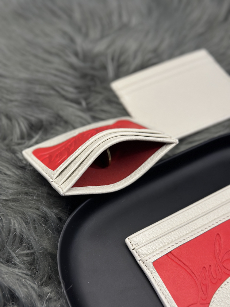 Christian Louboutin Premium Kartlık KREM HAKİKİ DERİ (KUTULU, SERTİFİKALI)