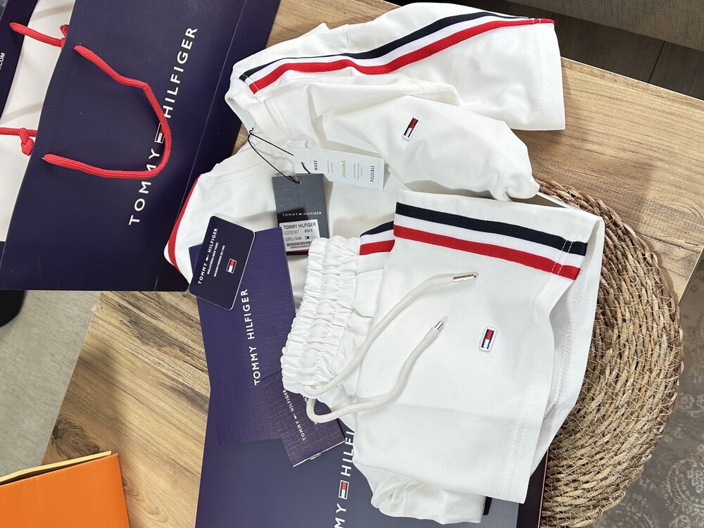 Tommy A+ Kutulu Şort-Tshirt Takım