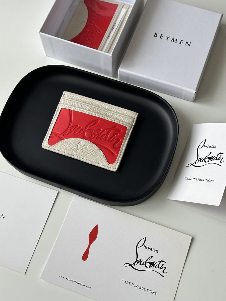 Christian Louboutin Premium Kartlık KREM HAKİKİ DERİ (KUTULU, SERTİFİKALI)