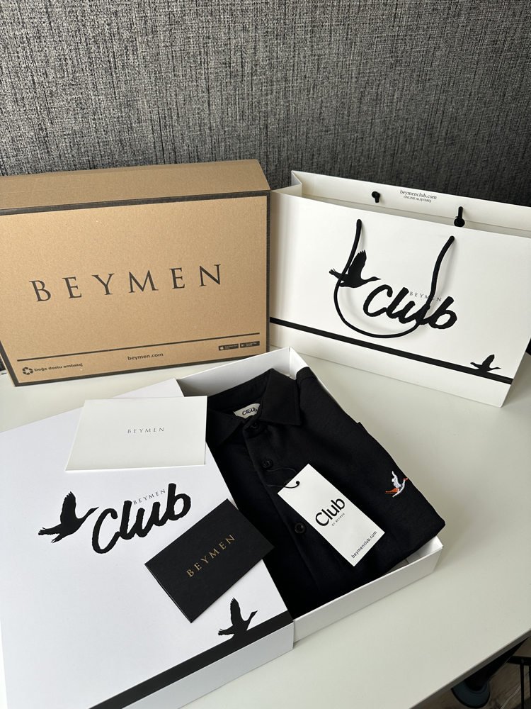 BYMN CLUB Keten Gömlek Premium Siyah OVERSİZE (FULL SET)