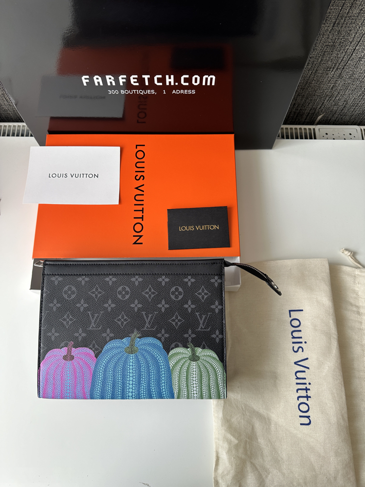 LV Clutch Çanta Premium Desenli (FULL SET)