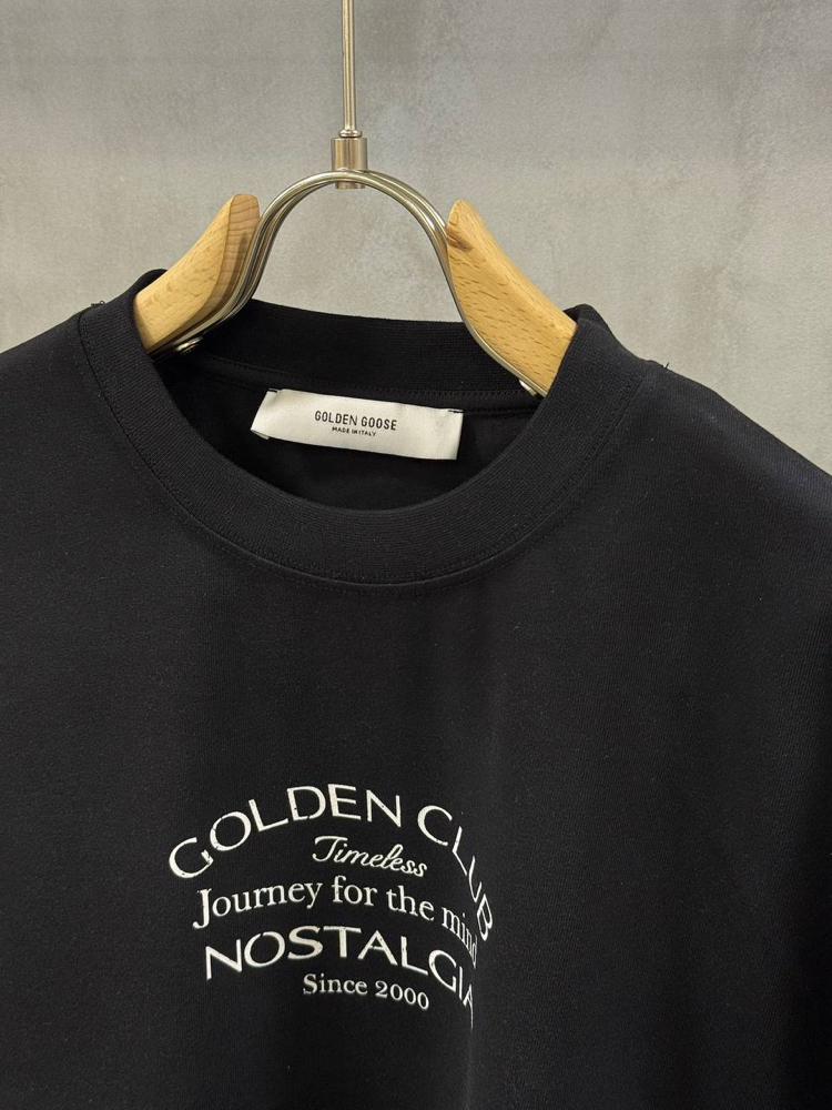 GOLDEN GOOSE Premium++ Tshirt Siyah %100 Pamuk