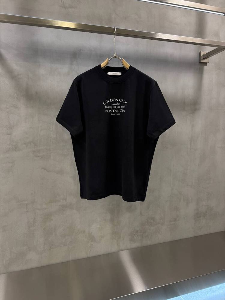 GOLDEN GOOSE Premium++ Tshirt Siyah %100 Pamuk