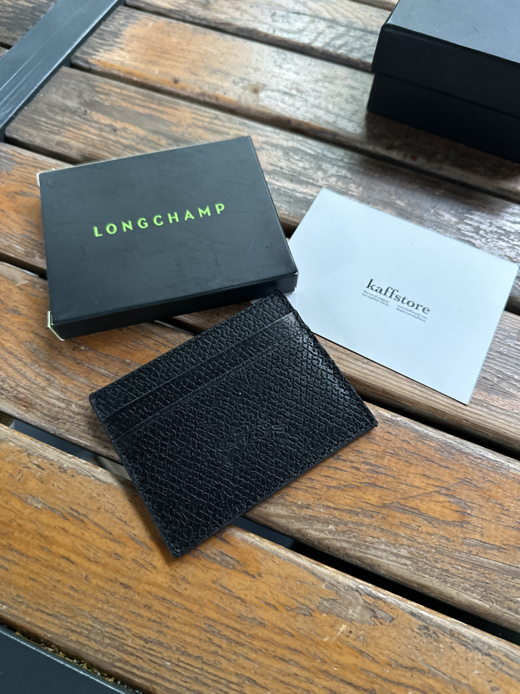 LongChmp. Kartlık Siyah %100 HAKİKİ DERİ (KUTULU)
