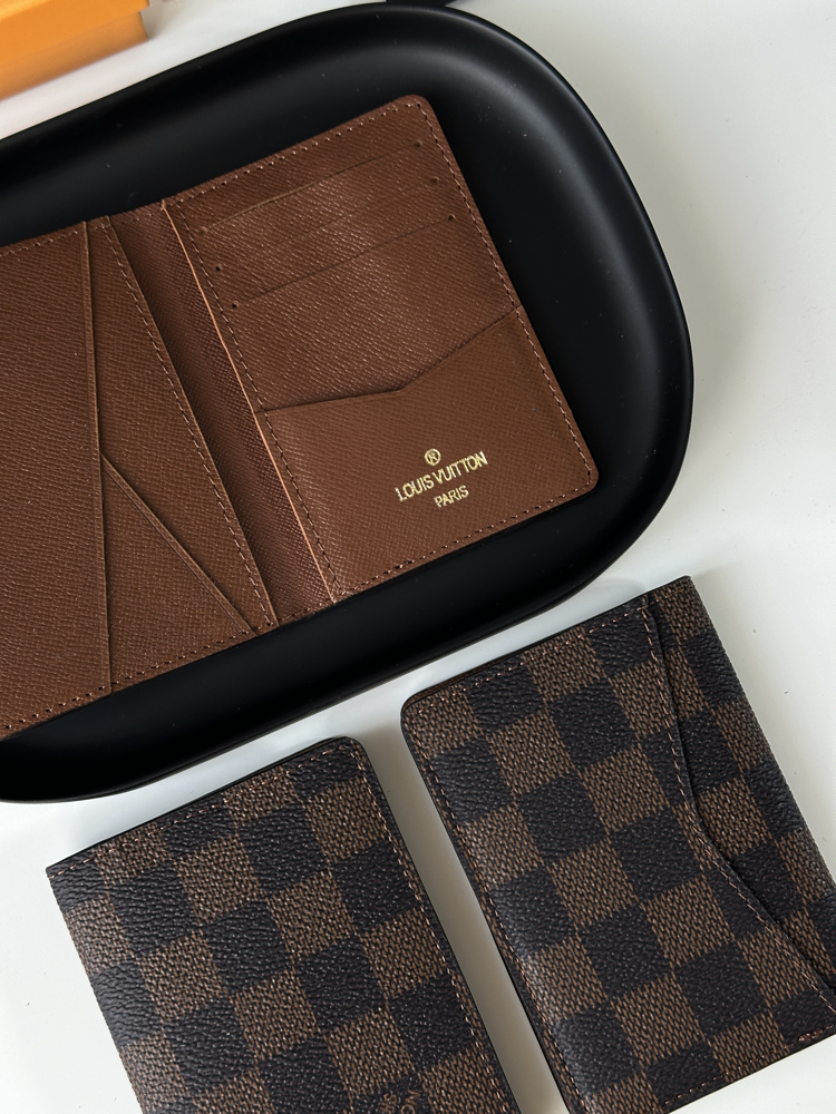 LV Pocket Cüzdan %100 HAKİKİ DERİ (Taba)