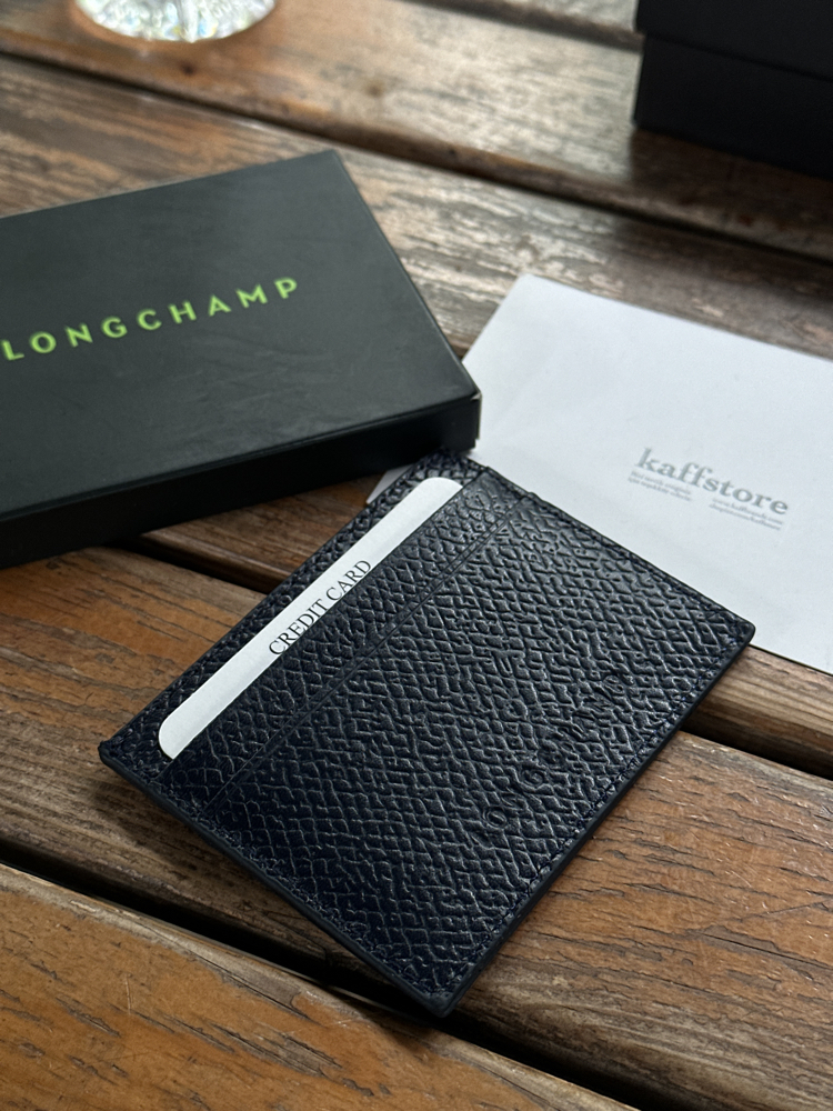 LongChmp. Kartlık Lacivert %100 HAKİKİ DERİ (KUTULU)