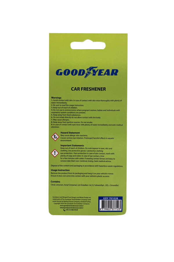 Goodyear Karton Oto Kokusu