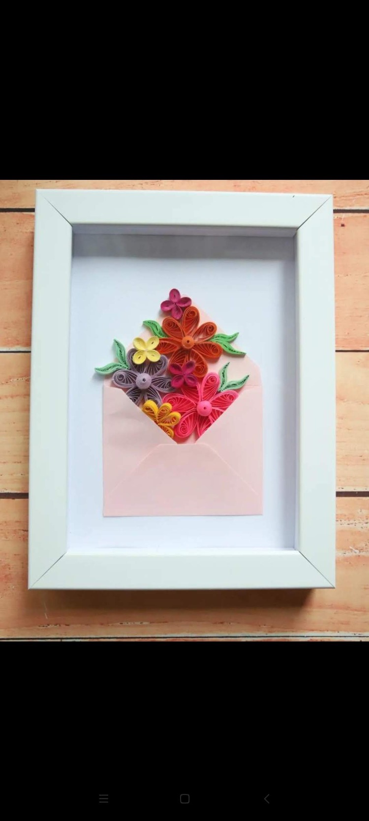 Quilling Vazo ve Çiçek Buketi Tablosu | Pastel Renkli  Kağıt Sanatı | Ev ve Ofis Dekorasyonu   