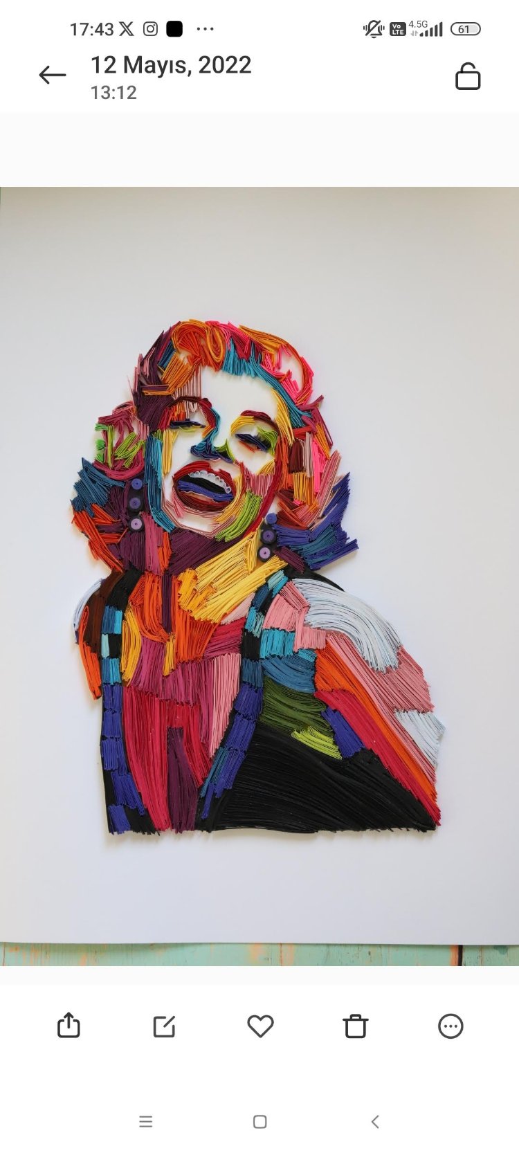 Marilyn Monroe Özel Tasarım  Duvar Tablosu