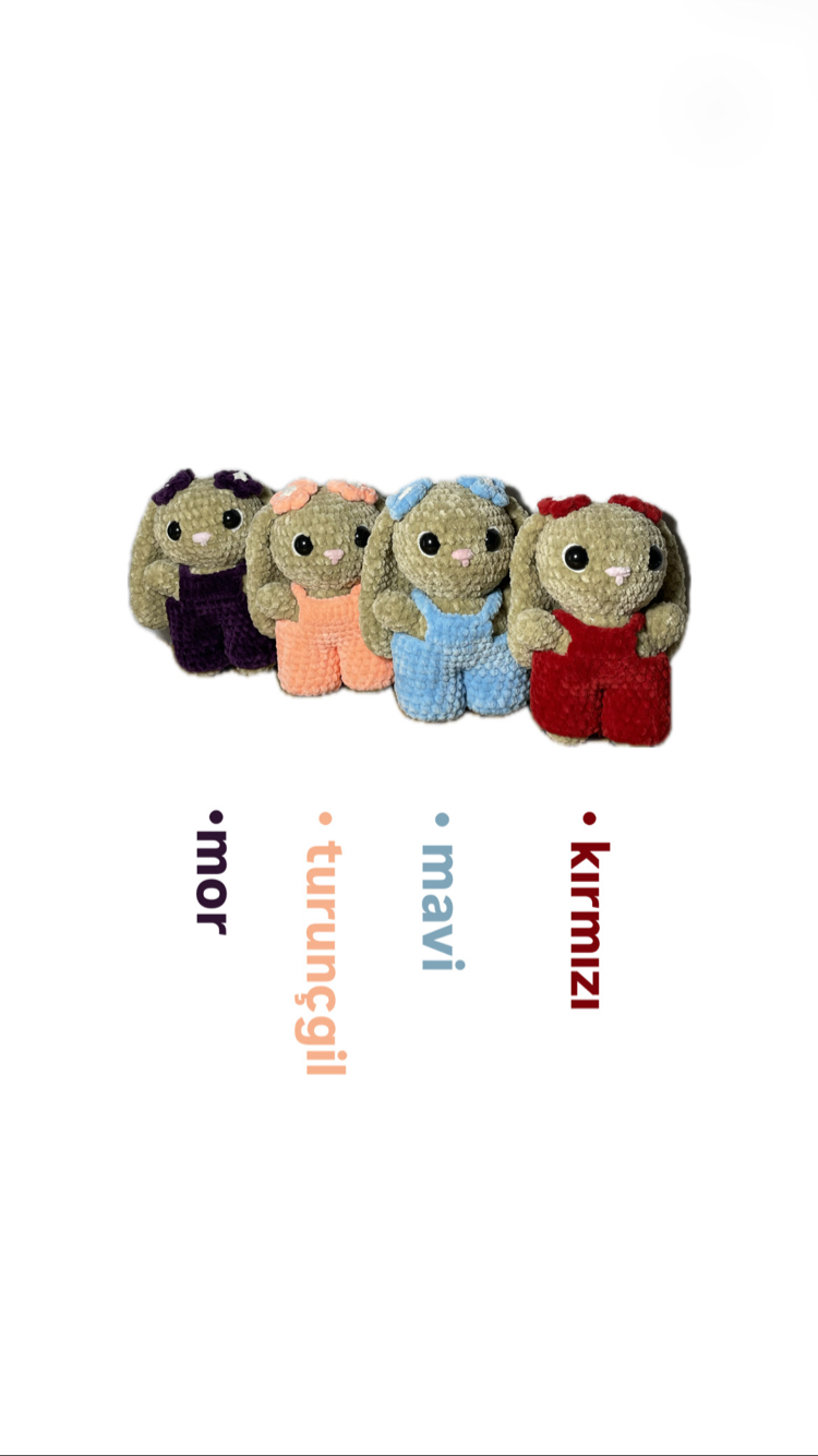 Tulumlu Tavşan Amigurumi