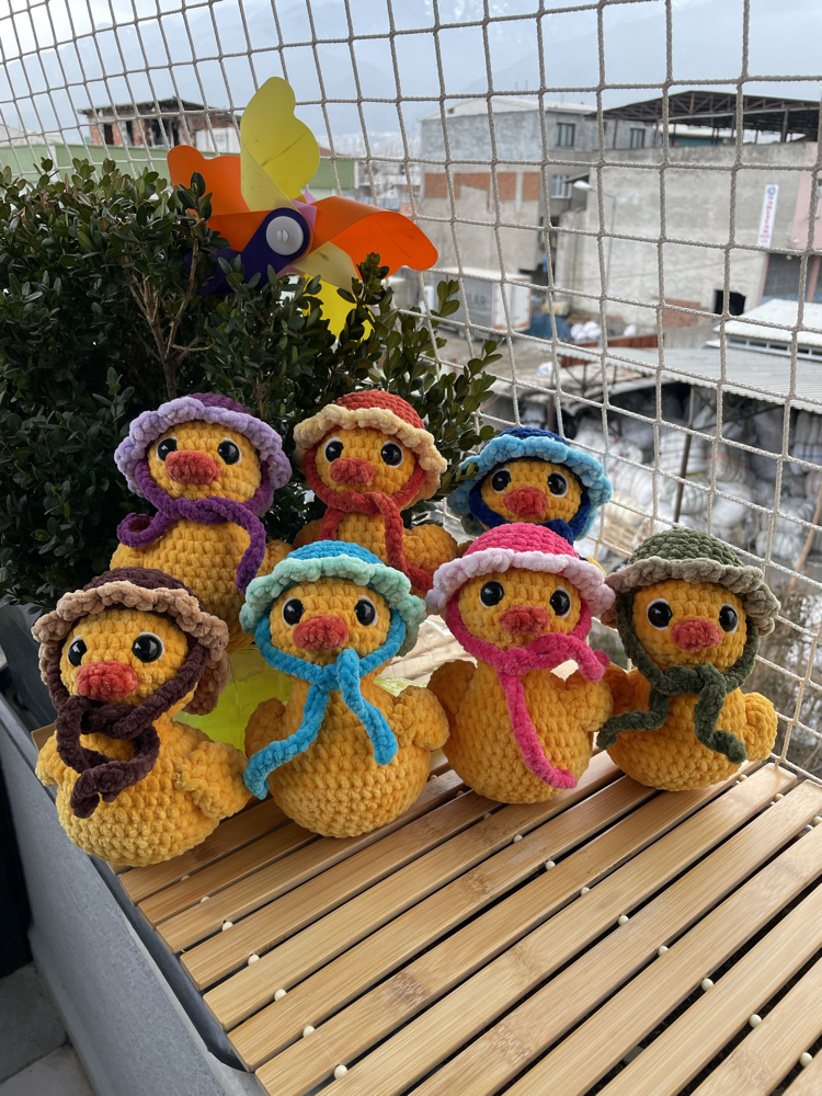 Şapkalı Ördek Amigurumi