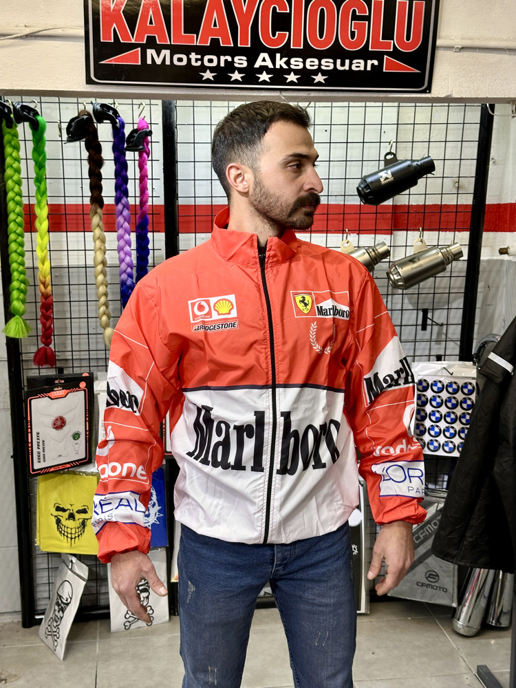 Ferrari & Marlboro Paraşüt Kumaş Ceket