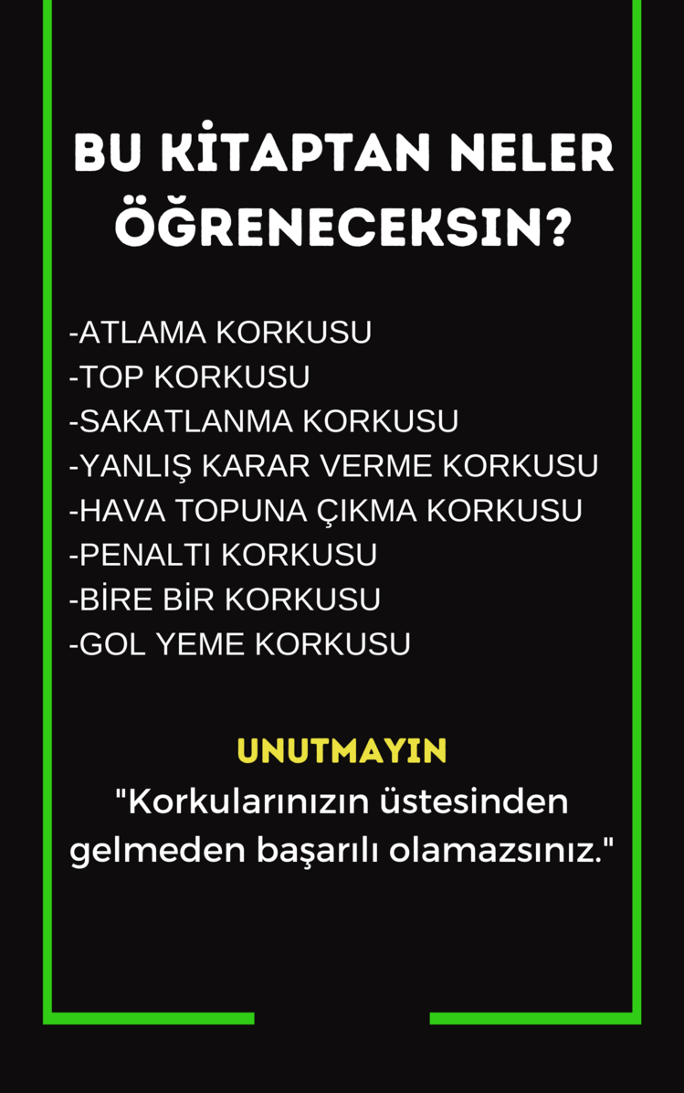 KORKULARINI YENME REHBERİ: KALECİLERİN ZAFERİ E-KİTAP