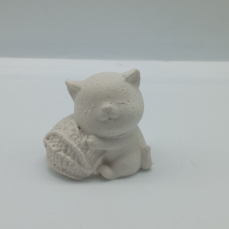 Yumaklı Kedi Silikon Kalıp - K6848