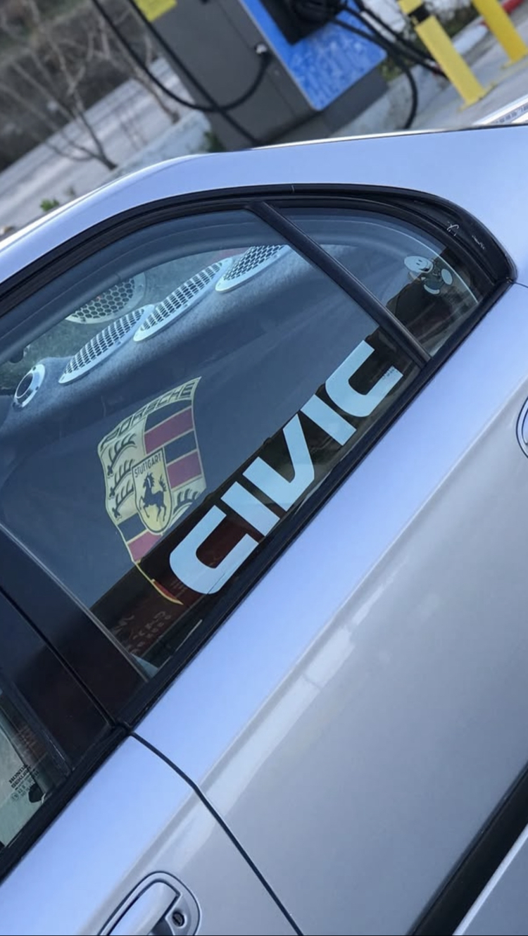 Civic yan cam yapıştırma 1 ad 