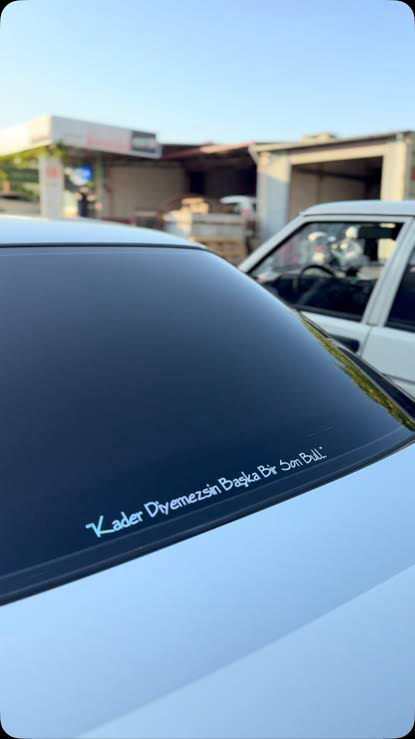 Arka cam sticker