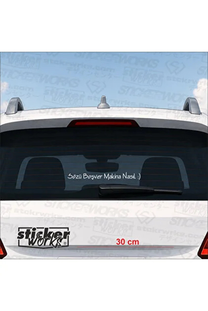 Arka cam sticker