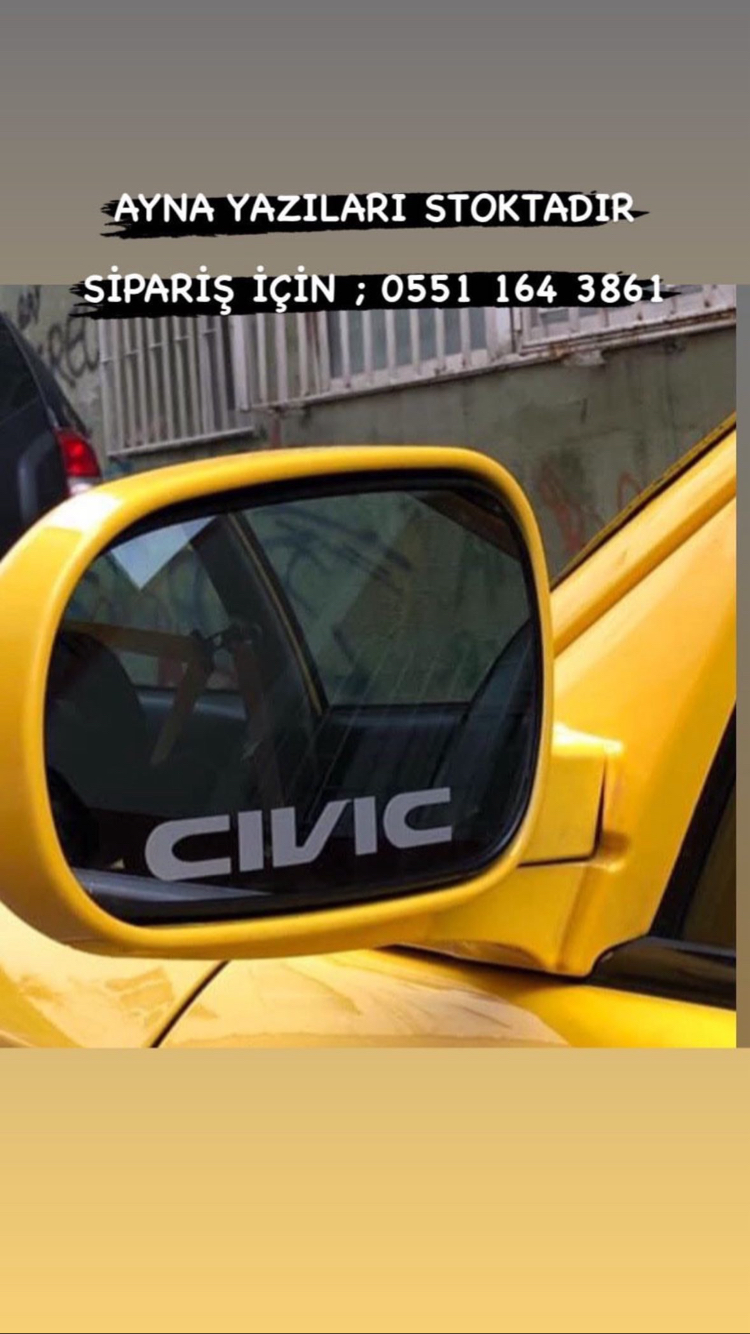 Civic ayna yazı