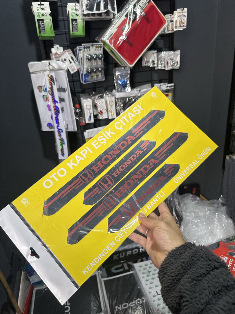 Yapışkanlı Kapı Eşik Krom Honda
