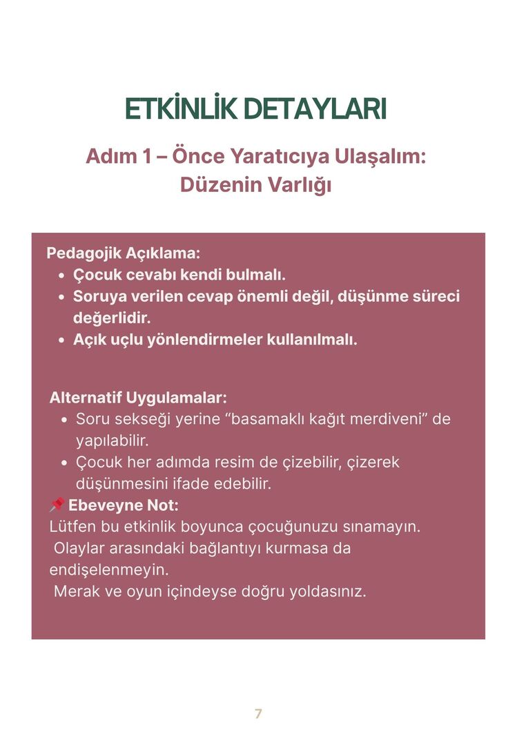 YARATICI KAVRAMI- EĞİTİM REHBERİ